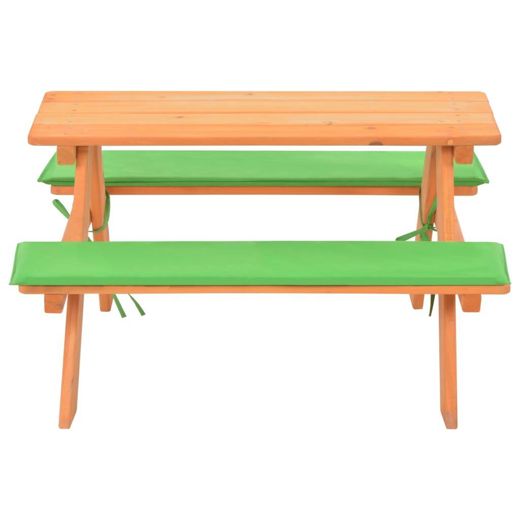Maison Chic - Table de jardin - Table de pique-nique pour enfants avec bancs 89x79x50 cm Sapin HL997 - Image 3