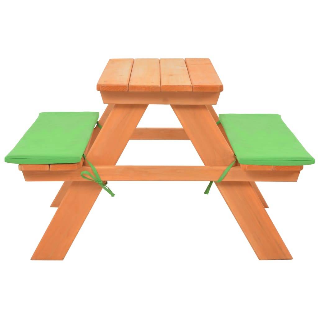 Maison Chic - Table de jardin - Table de pique-nique pour enfants avec bancs 89x79x50 cm Sapin HL997 - Image 1