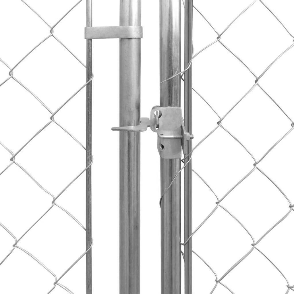 Helloshop26 - Chenil extérieur cage enclos parc animaux chien extérieur pour chiens 383 x 383 x 185 cm - Imagen 4
