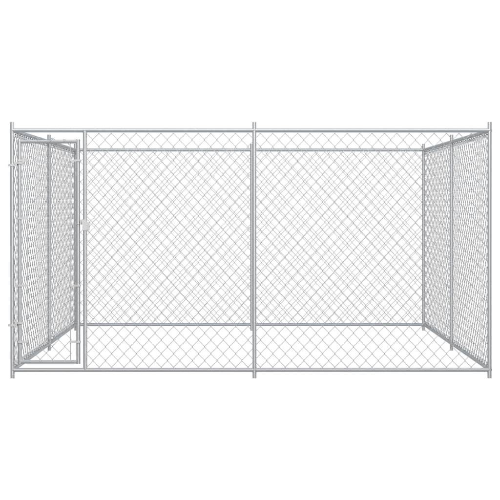Helloshop26 - Chenil extérieur cage enclos parc animaux chien extérieur pour chiens 383 x 383 x 185 cm - Imagen 3