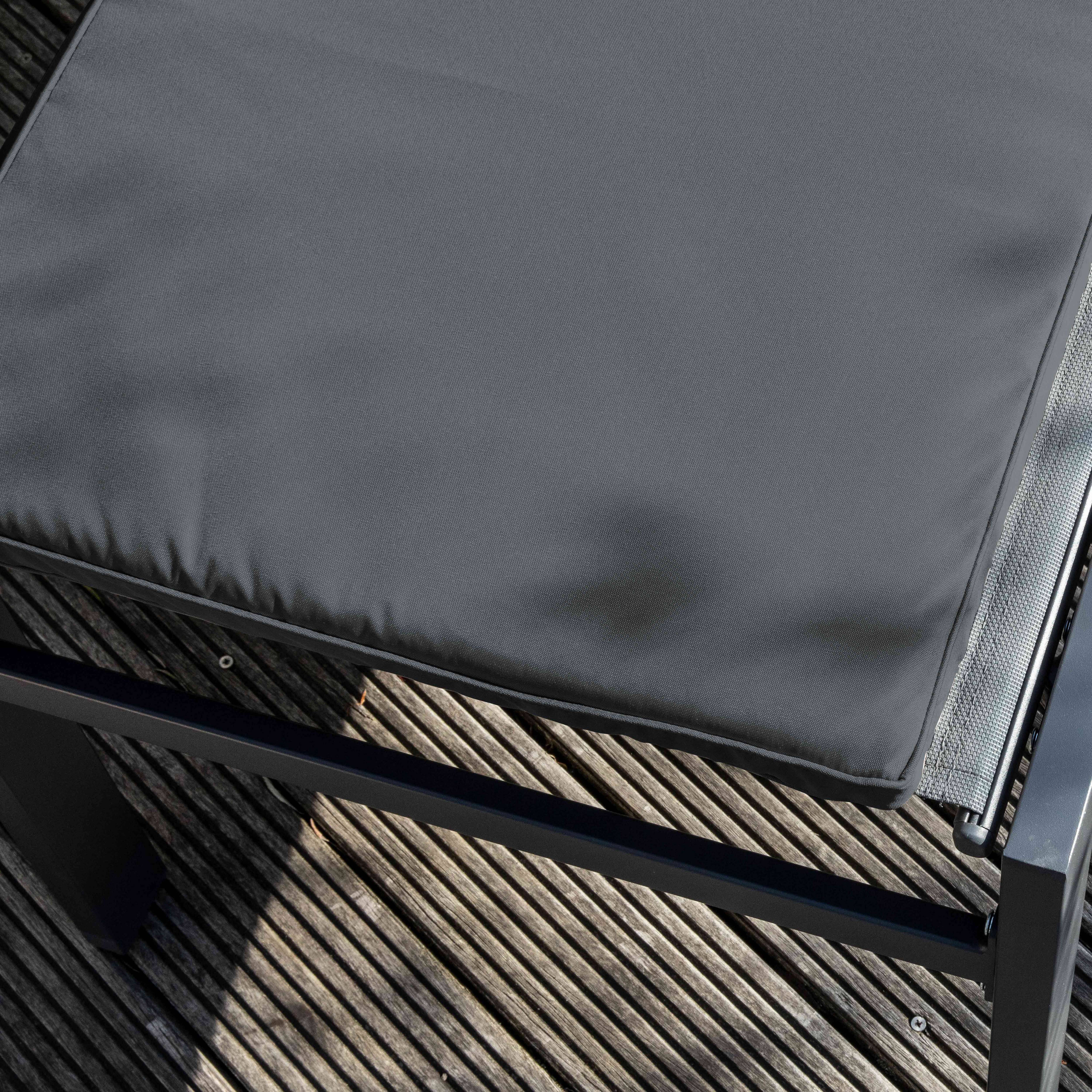 Oviala - Coussin bain de soleil polyester gris 186x53x5 cm Picchu - Oviala - Imagen 6