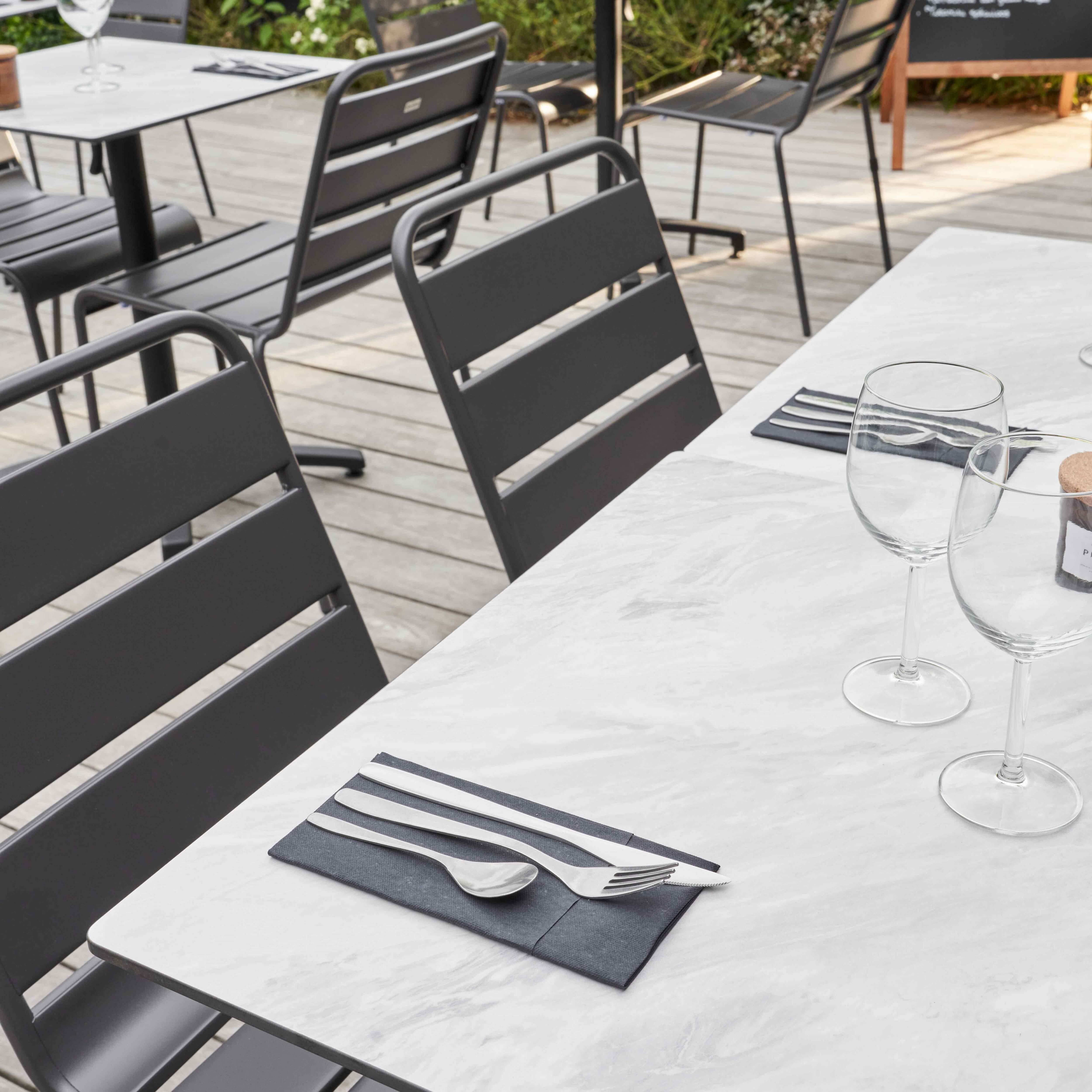 Oviala - Table de terrasse 70 cm inclinable marbre Opéra - Oviala - Imagen 6