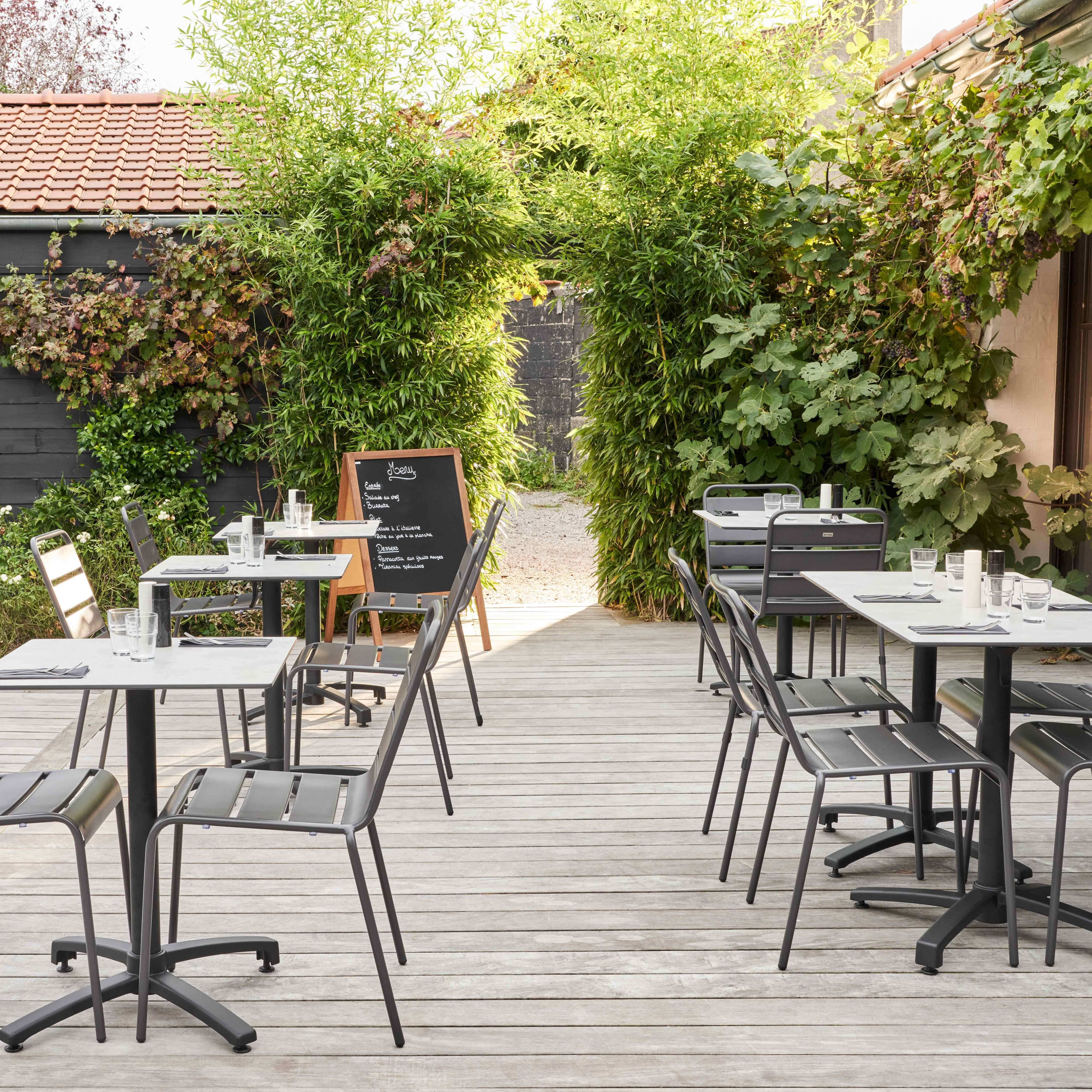Oviala - Table de terrasse 70 cm inclinable marbre Opéra - Oviala - Imagen 5