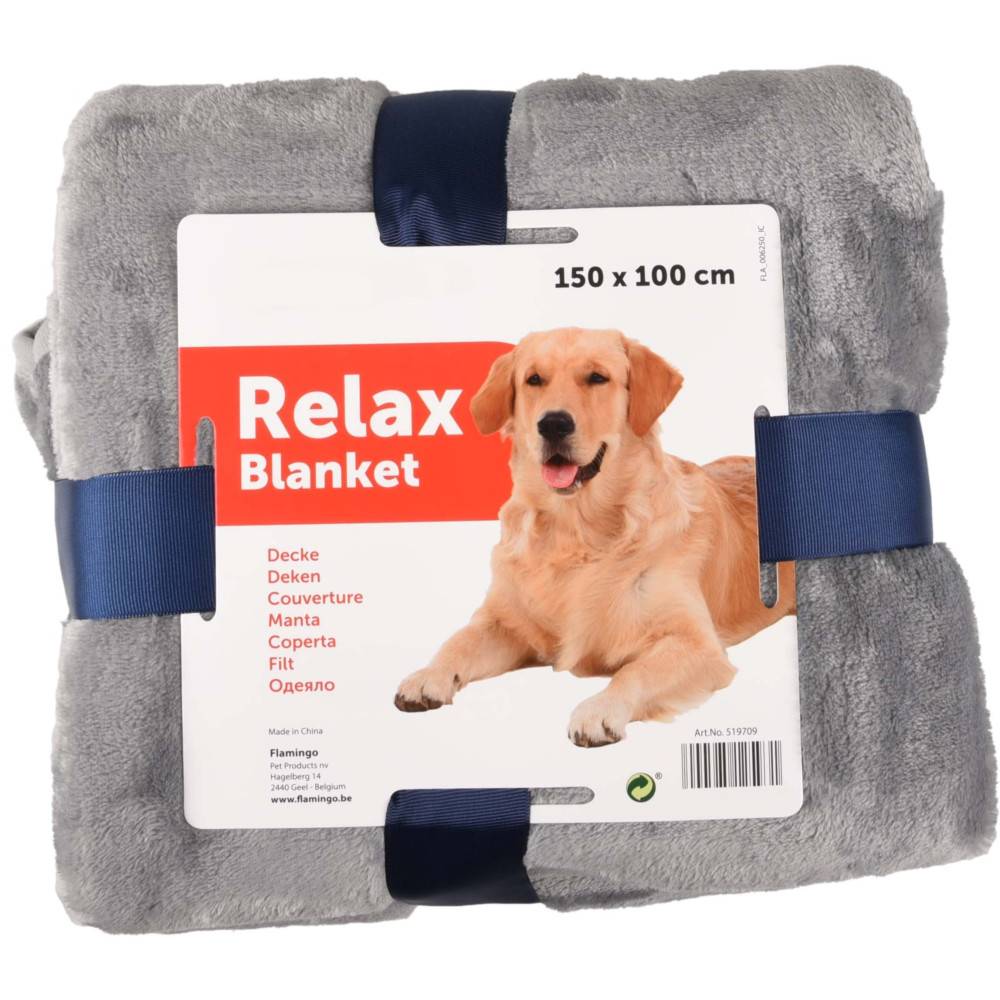 Couverture 150 x 100 cm pour chien couleur grise - Image 4
