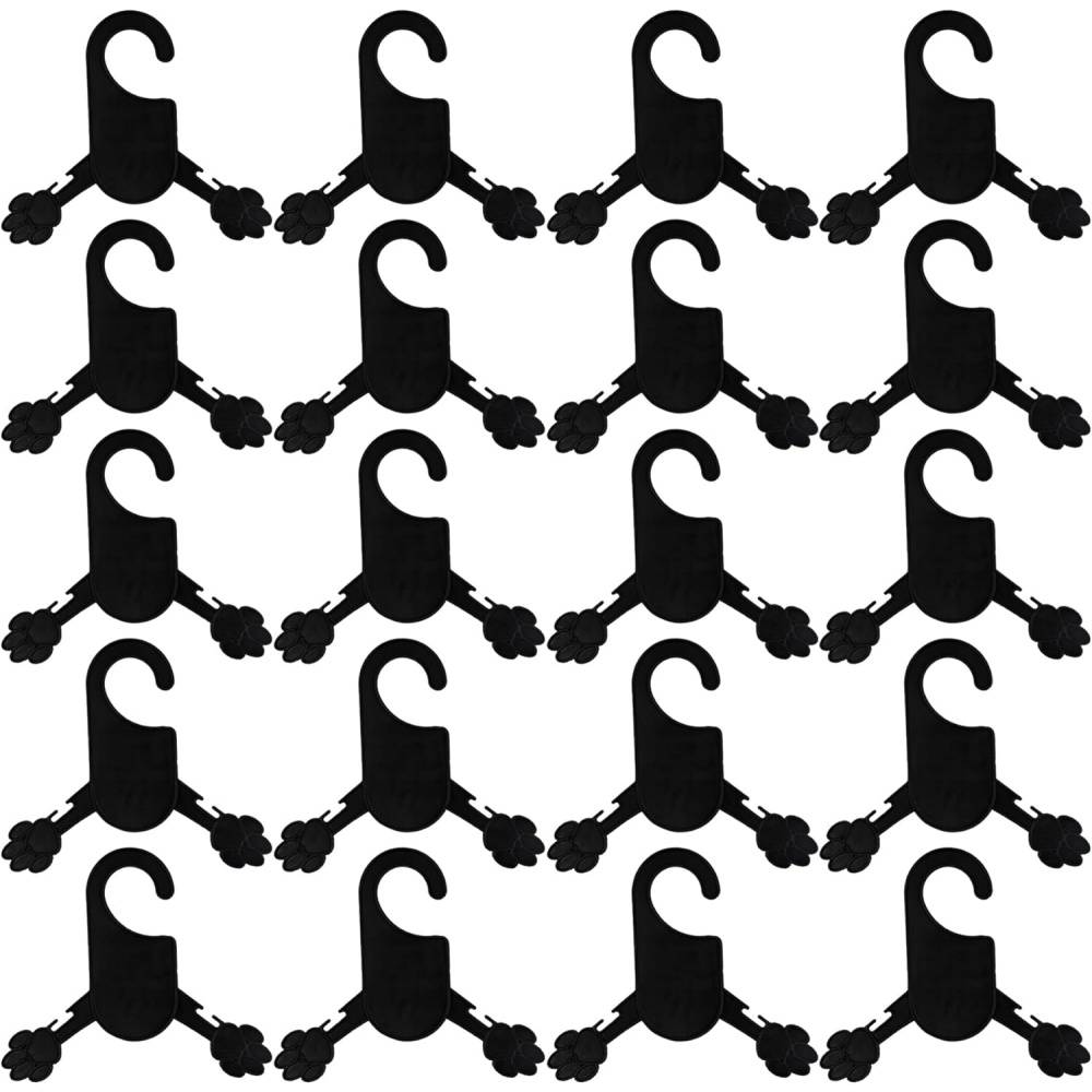 Pendentifs pour vêtements de pets en plastique noirs taille petite 20 pièces pour chien et chat DtopbuyAge - Image 1