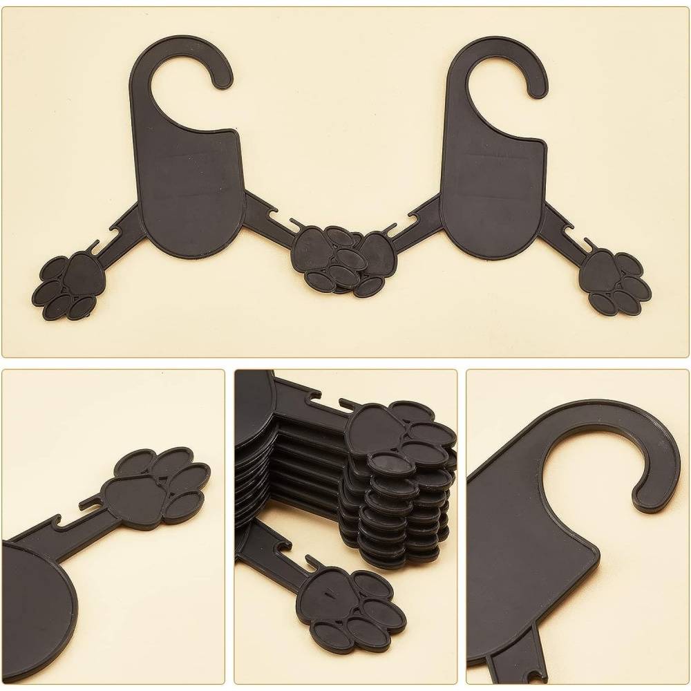 Pendentifs pour vêtements de pets en plastique noirs taille petite 20 pièces pour chien et chat DtopbuyAge - Image 3