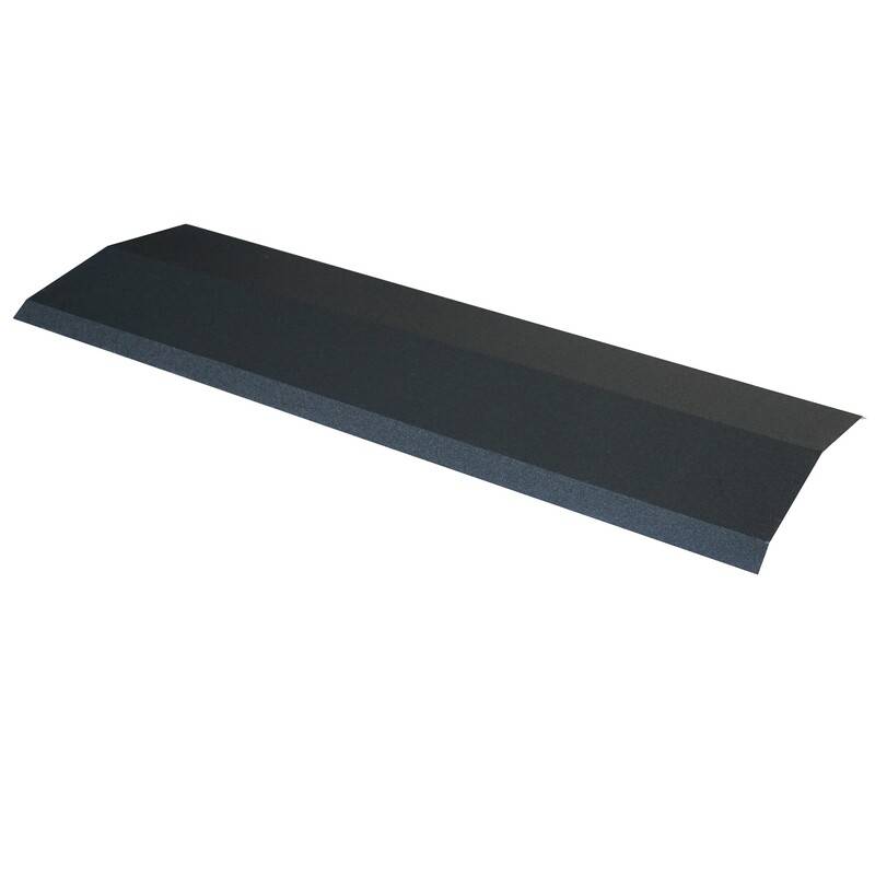 Faîtière 920 mm pour panneau tuile facile en acier galvanisé laqué mat - Coloris - Gris anthracite mat, Longueur - 920 mm - Image 1