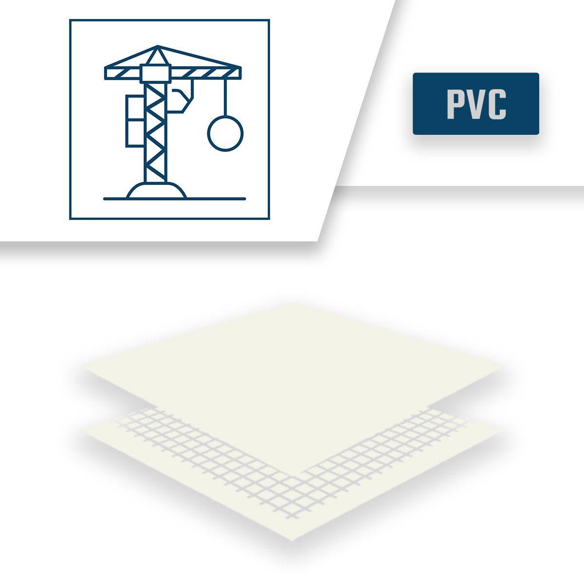 Bâche de Chantier 2x3 m XP640CH Blanche - Garantie 10 ans - Bâche de protection étanche pour Travaux - Made in France TECPLAST - Imagen 4