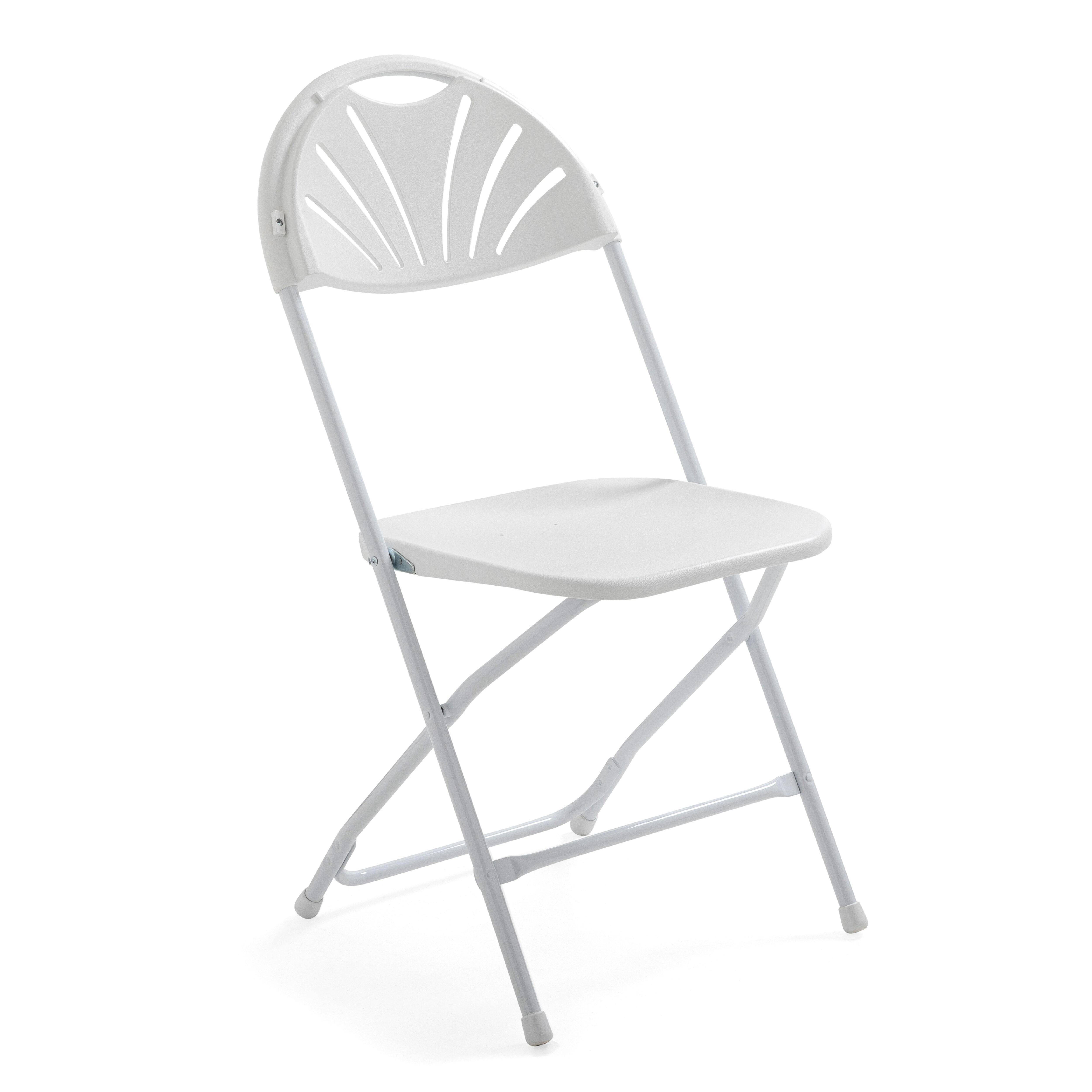 Oviala - Chaise pliante x 6 blanche REKKEM - Oviala - Imagen 2