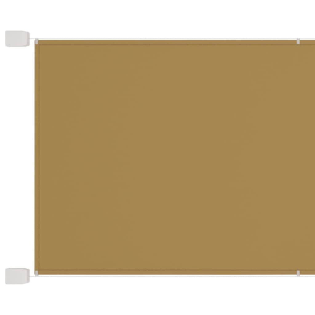 Helloshop26 - Auvent vertical 140 x 600 cm tissu oxford beige - Imagen 1