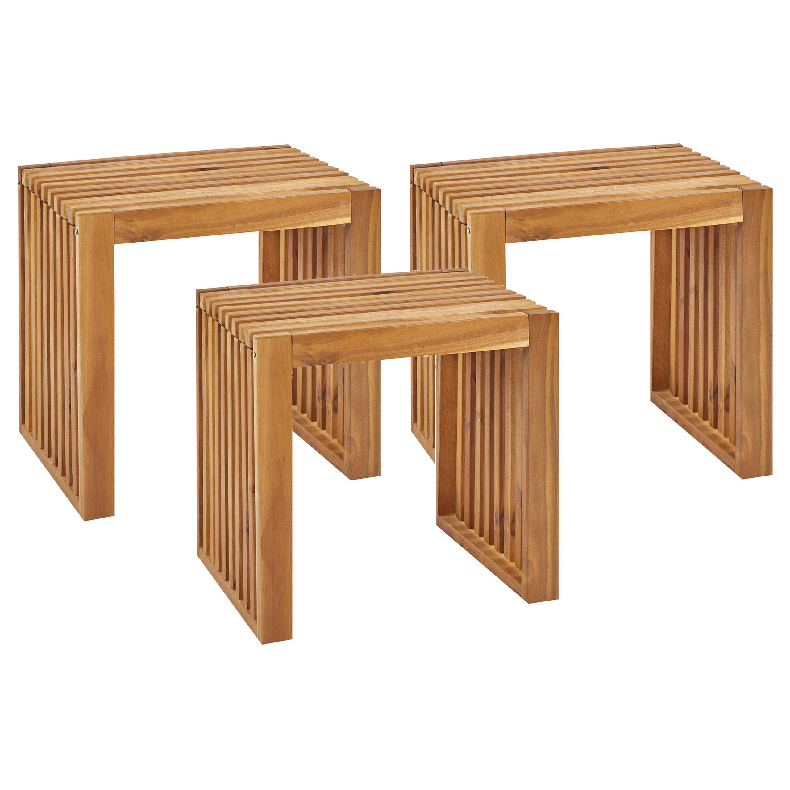 Beliani - Chaise de jardin Acacia Marron BELLANO - Beliani - Imagen 2