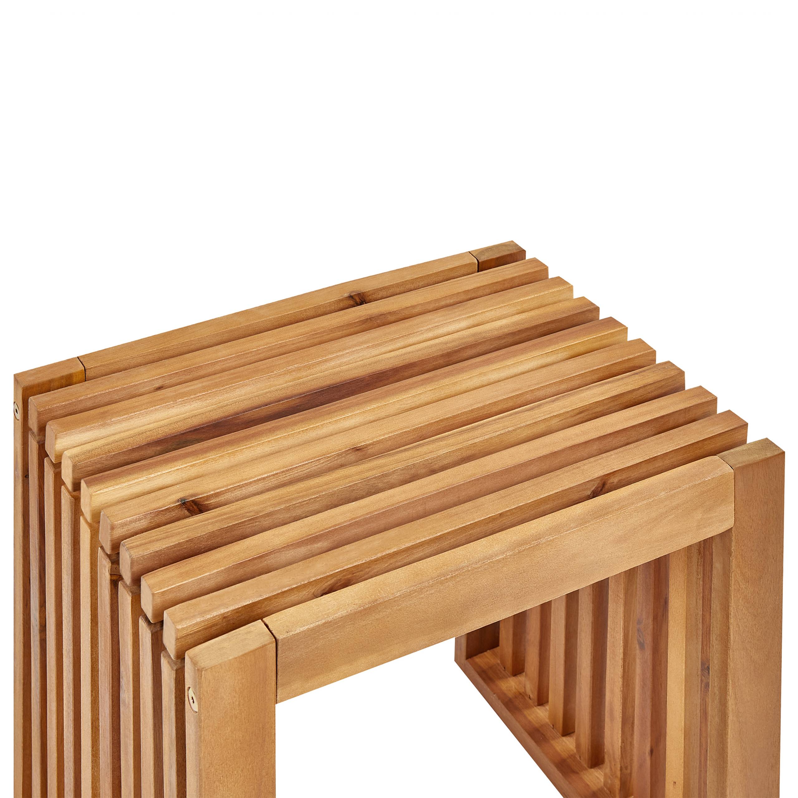 Beliani - Chaise de jardin Acacia Marron BELLANO - Beliani - Imagen 7