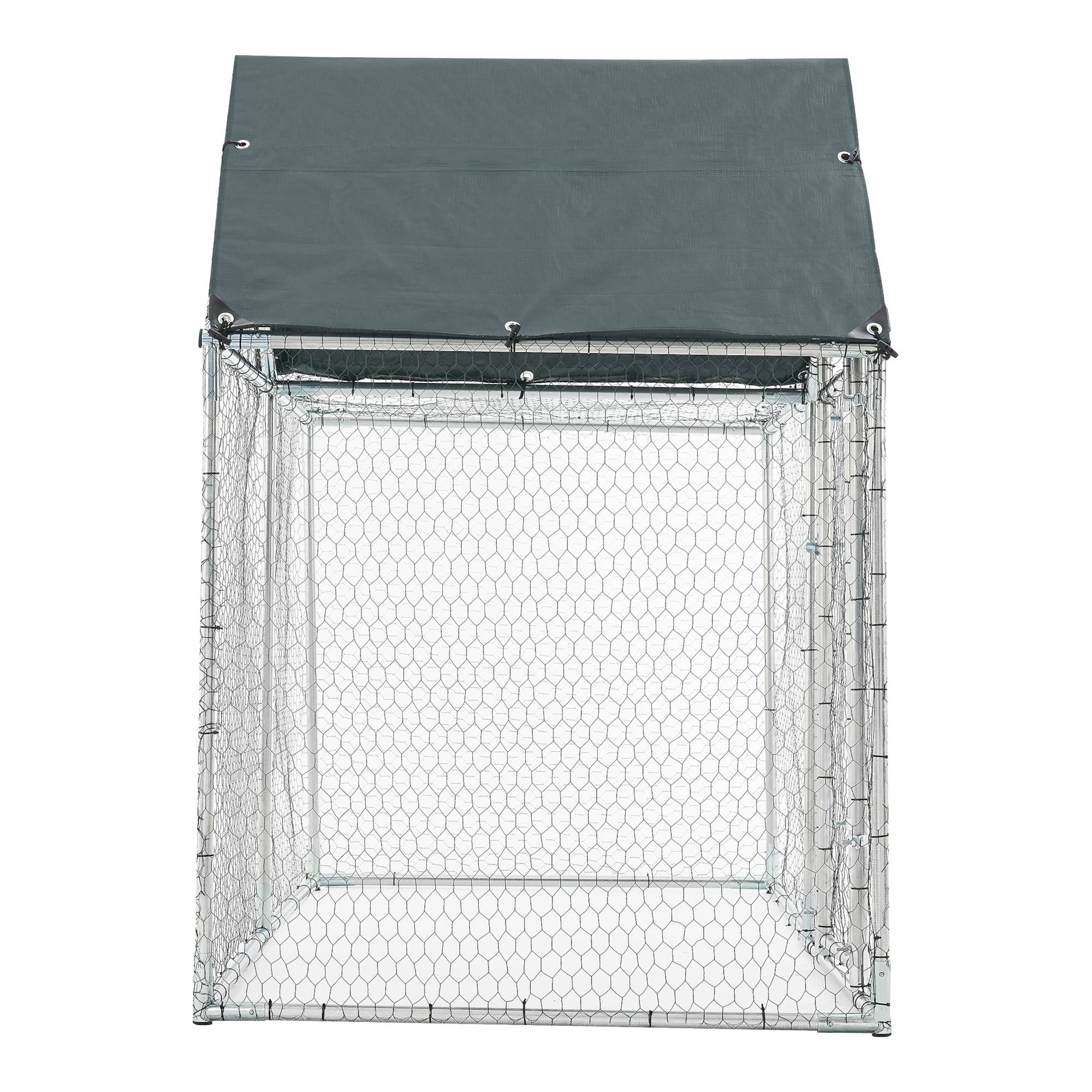 Pro.Tec - Enclos Extérieur Arguin Volière 200 x 100 x 100 - 150 cm Argent Vert [pro.tec] - Imagen 5