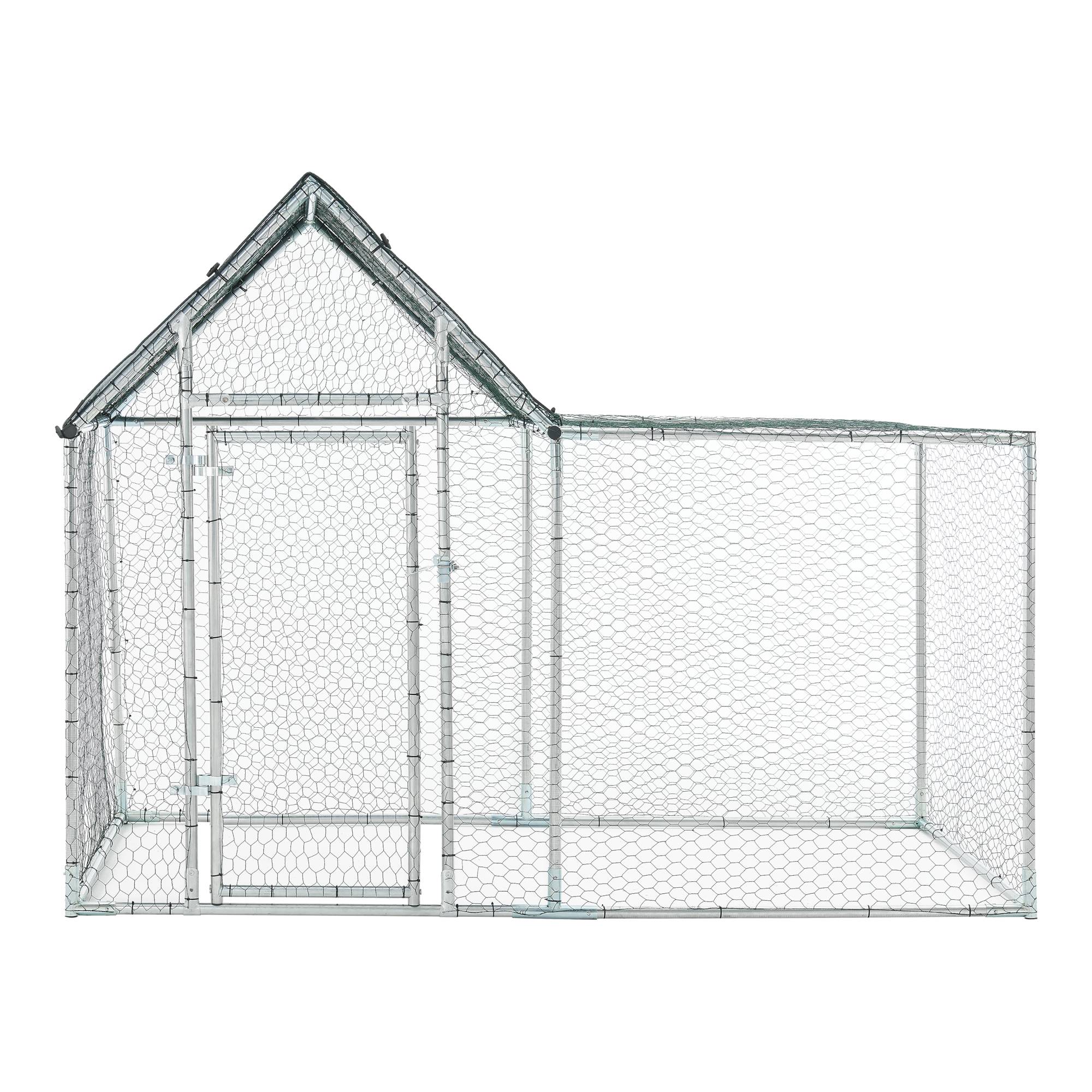 Pro.Tec - Enclos Extérieur Arguin Volière 200 x 100 x 100 - 150 cm Argent Vert [pro.tec] - Imagen 4