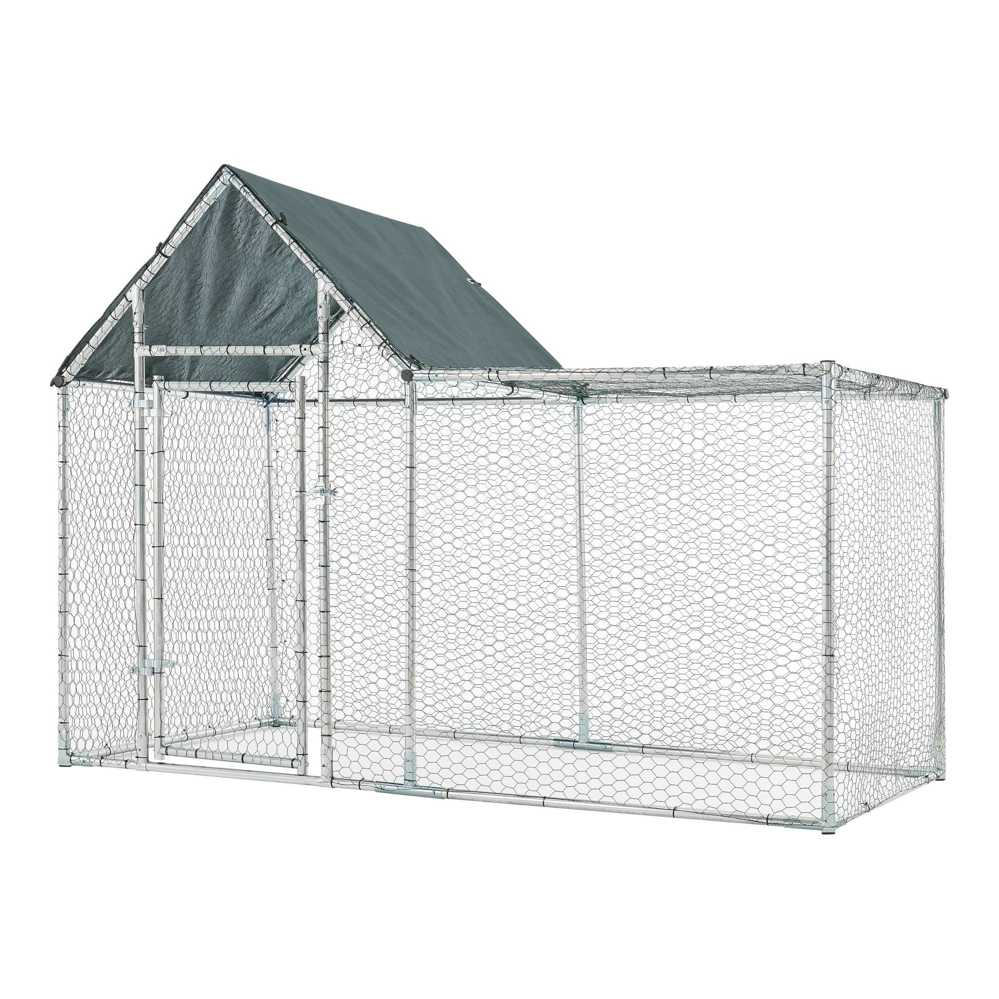 Pro.Tec - Enclos Extérieur Arguin Volière 200 x 100 x 100 - 150 cm Argent Vert [pro.tec] - Imagen 1