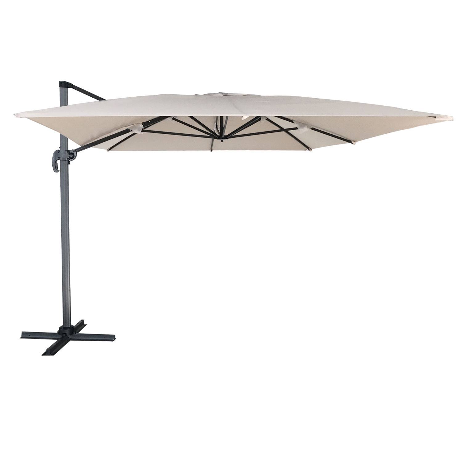 Happy Garden - Parasol déporté MOLOKAI rectangulaire 3x4m beige + housse - HAPPY GARDEN - Imagen 1