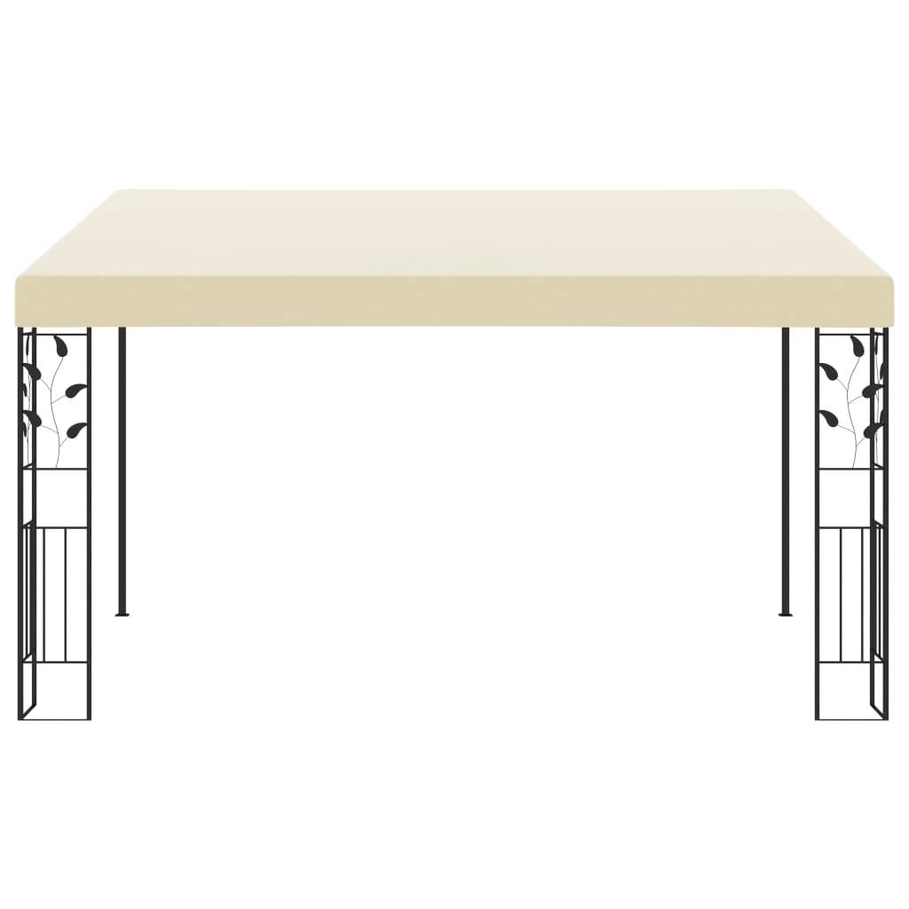 ComfortXL - Tonnelle Adossée Acier Abri de Terrasse Toile Imperméable pour Maison Crème 4x3 m – ComfortXL Outdoor Living - Image 2