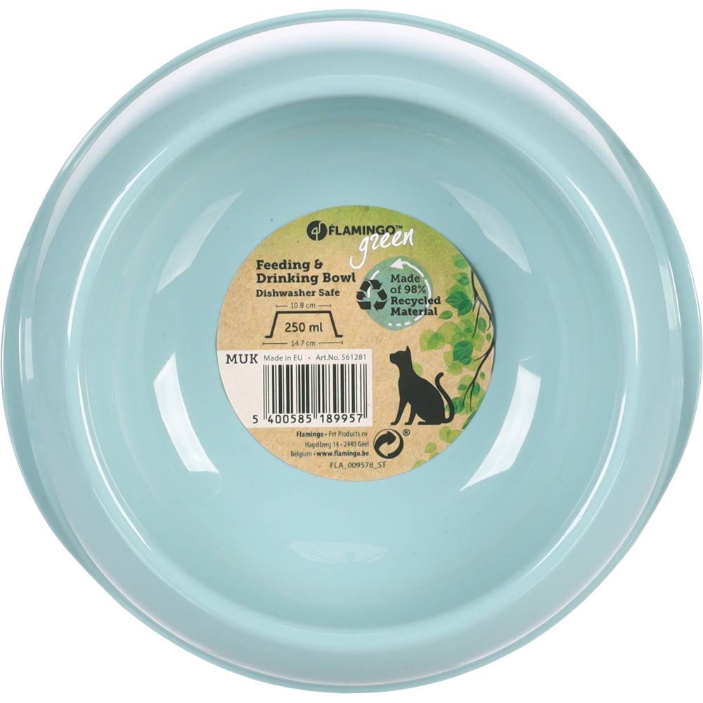 Gamelle en plastique recyclé MUK 250 ml pour chat - Image 4