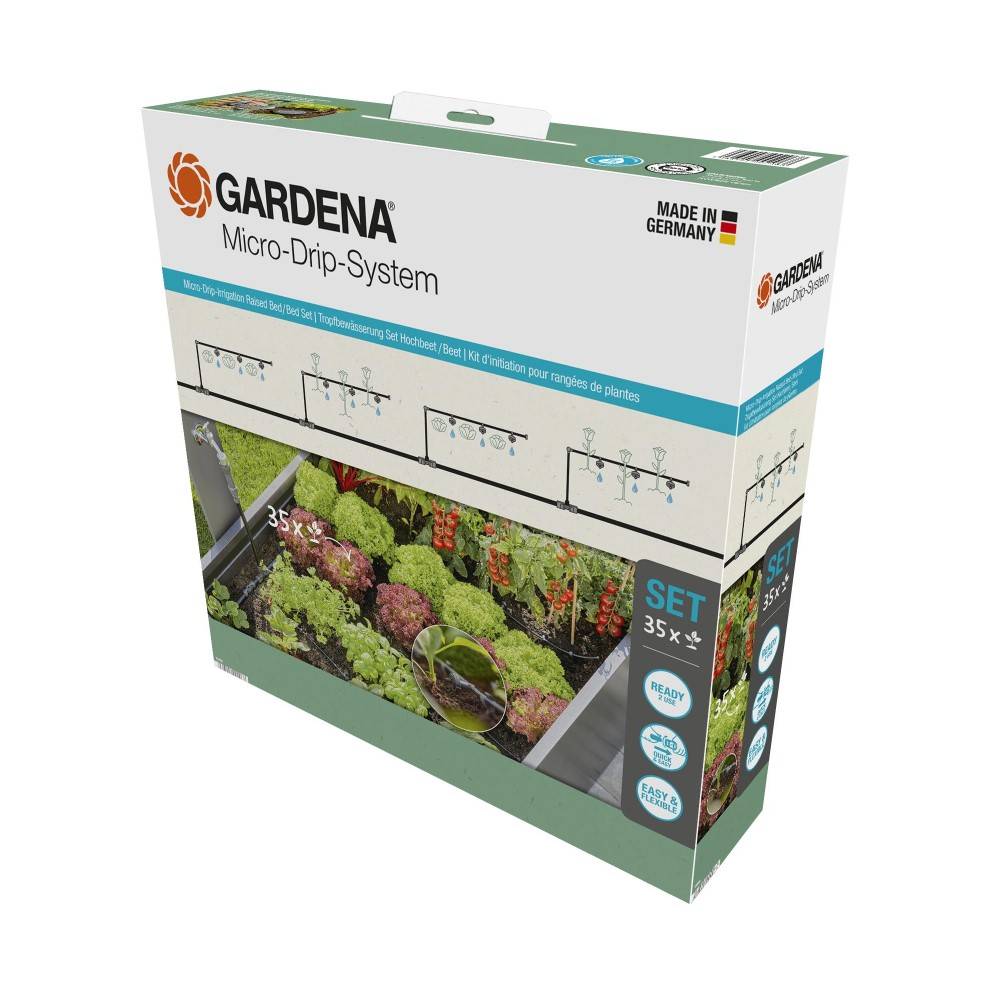 Gardena - Kit d'initiation goutte-à-goutte pour rangées de plantes jusqu'à 35 plantes Gardena - Imagen 5