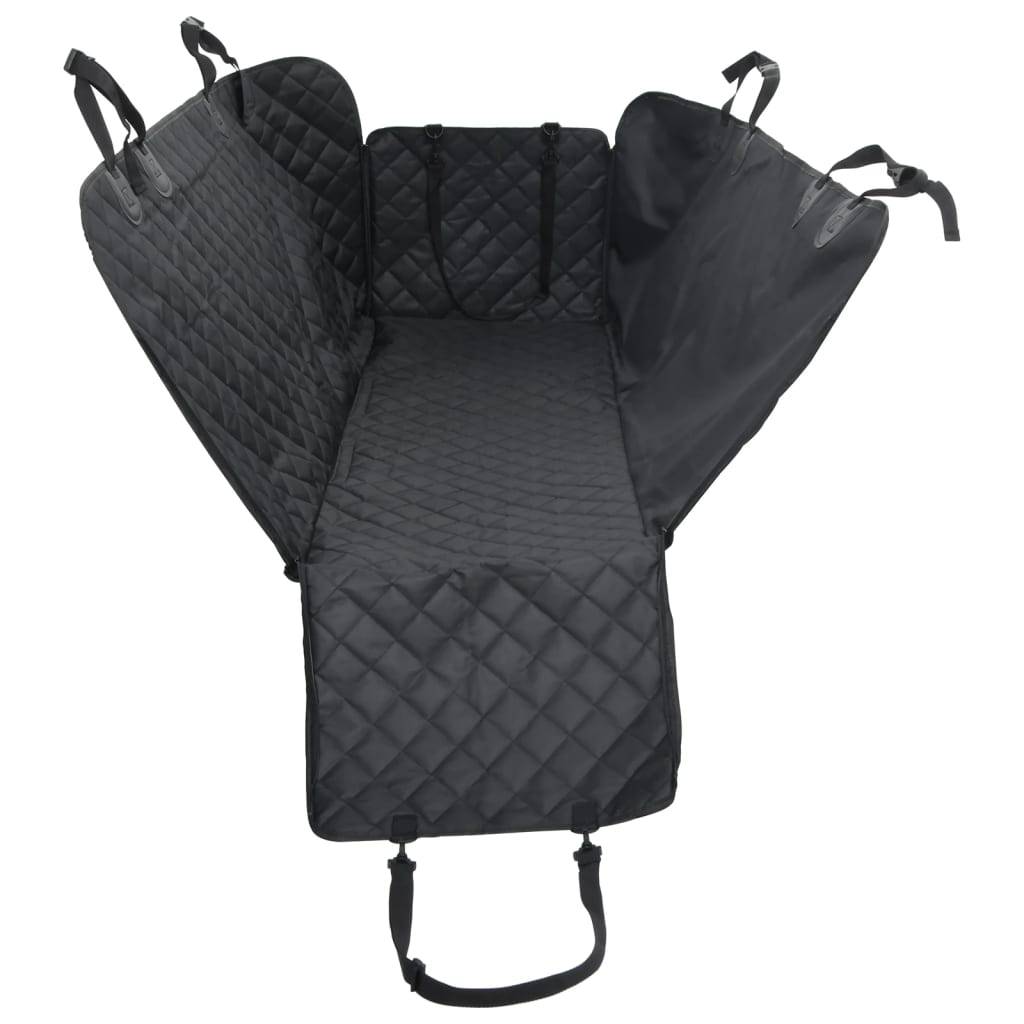 Housse de siège de voiture pour chien noir 137x46x50 cm - Image 5