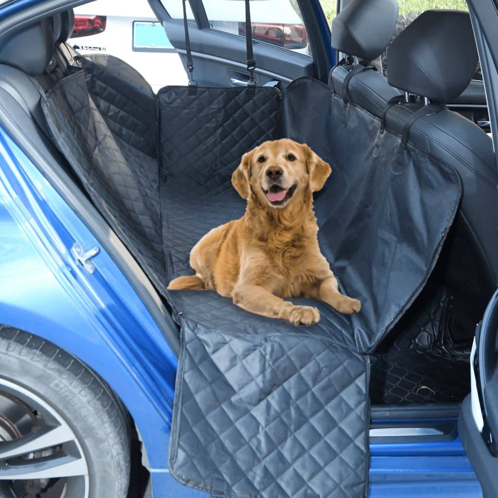 Housse de siège de voiture pour chien noir 137x46x50 cm - Image 1