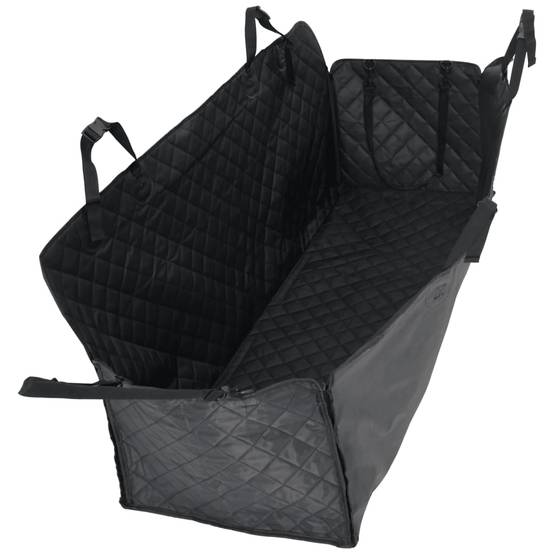 Housse de siège de voiture pour chien noir 137x46x50 cm - Image 2