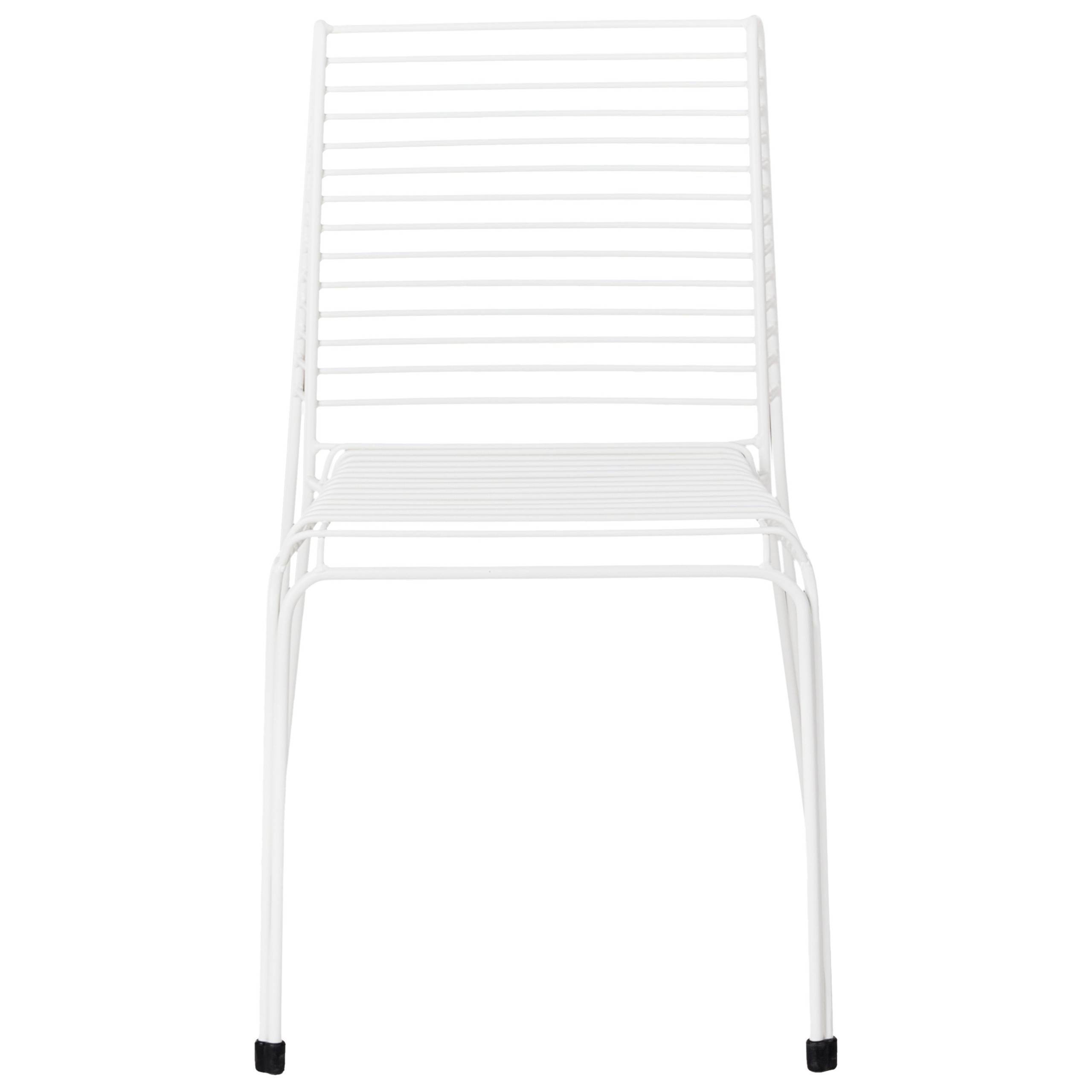 Chaise de jardin Acier Blanc CHIEVE - Beliani - Image 4