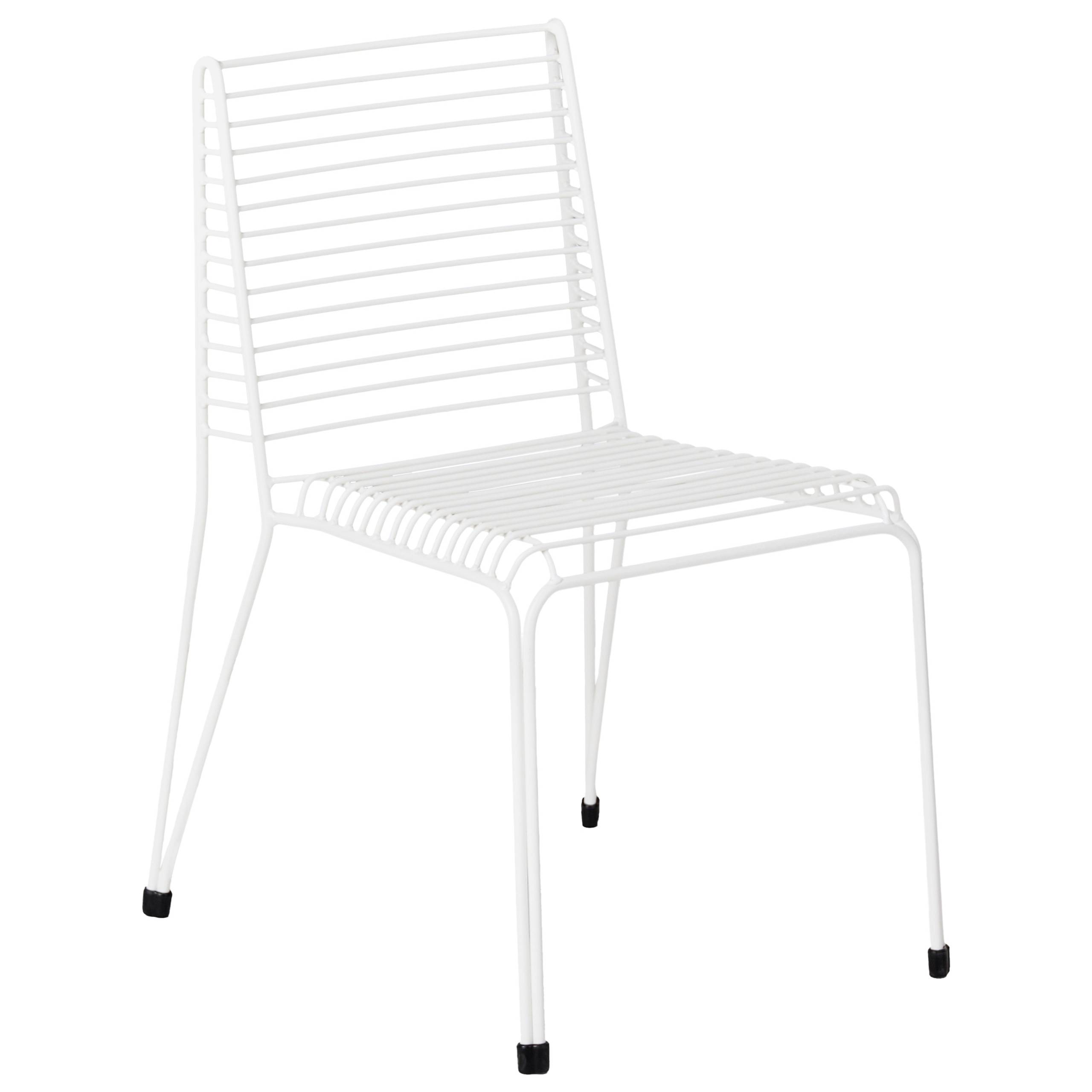 Chaise de jardin Acier Blanc CHIEVE - Beliani - Image 3