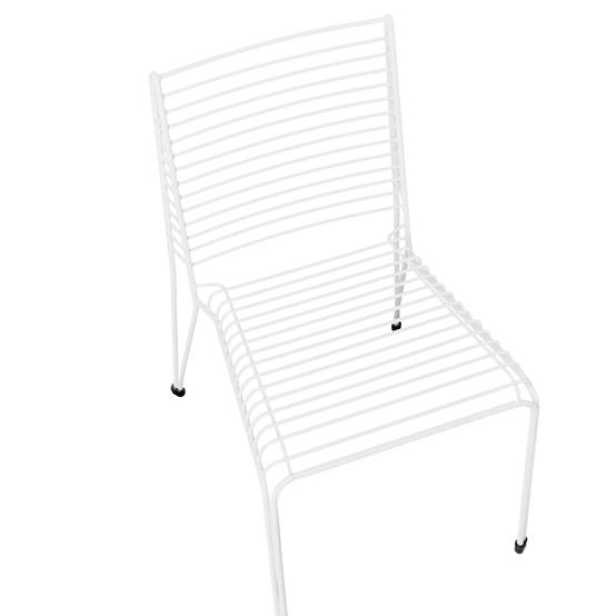 Chaise de jardin Acier Blanc CHIEVE - Beliani - Image 6