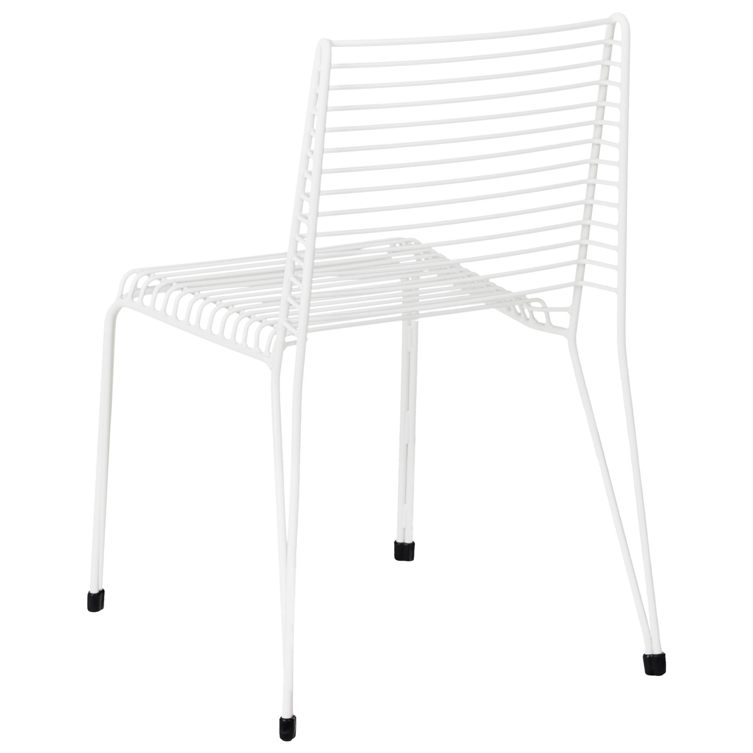 Chaise de jardin Acier Blanc CHIEVE - Beliani - Image 5