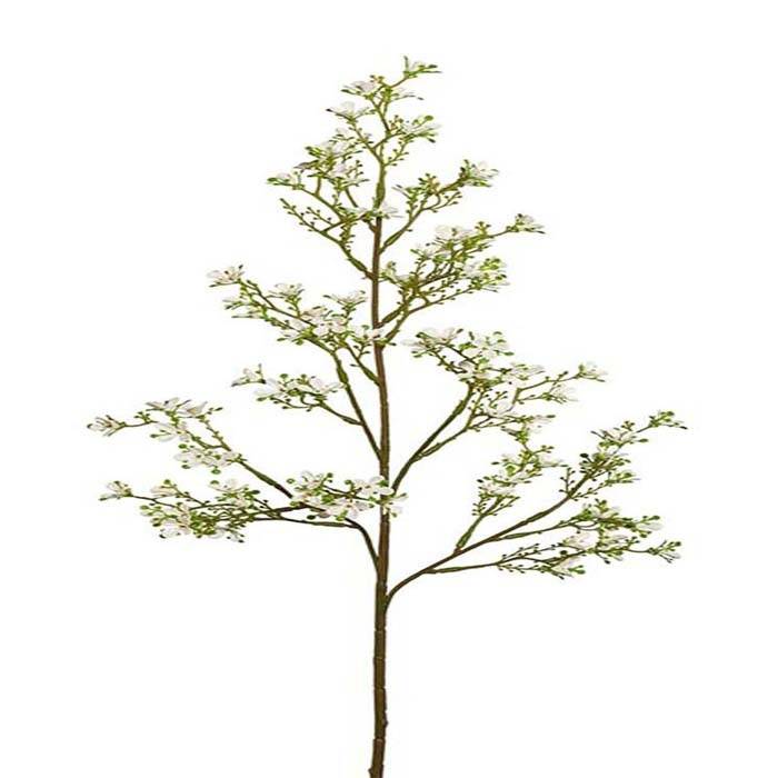 Artificielles - Jasmin Artificiel en piquet H 77 cm Superbe branche fleurie Crème - Imagen 2