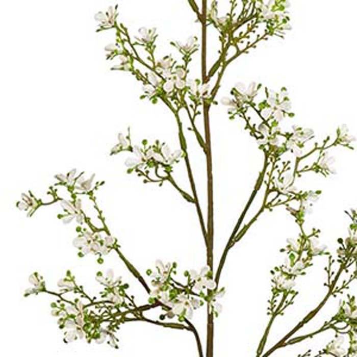Artificielles - Jasmin Artificiel en piquet H 77 cm Superbe branche fleurie Crème - Imagen 3