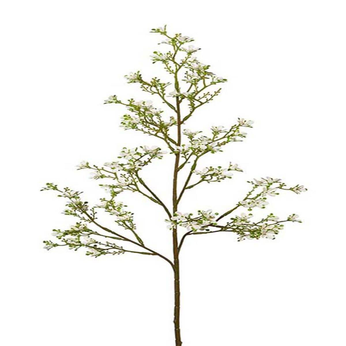 Artificielles - Jasmin Artificiel en piquet H 77 cm Superbe branche fleurie Crème - Imagen 1