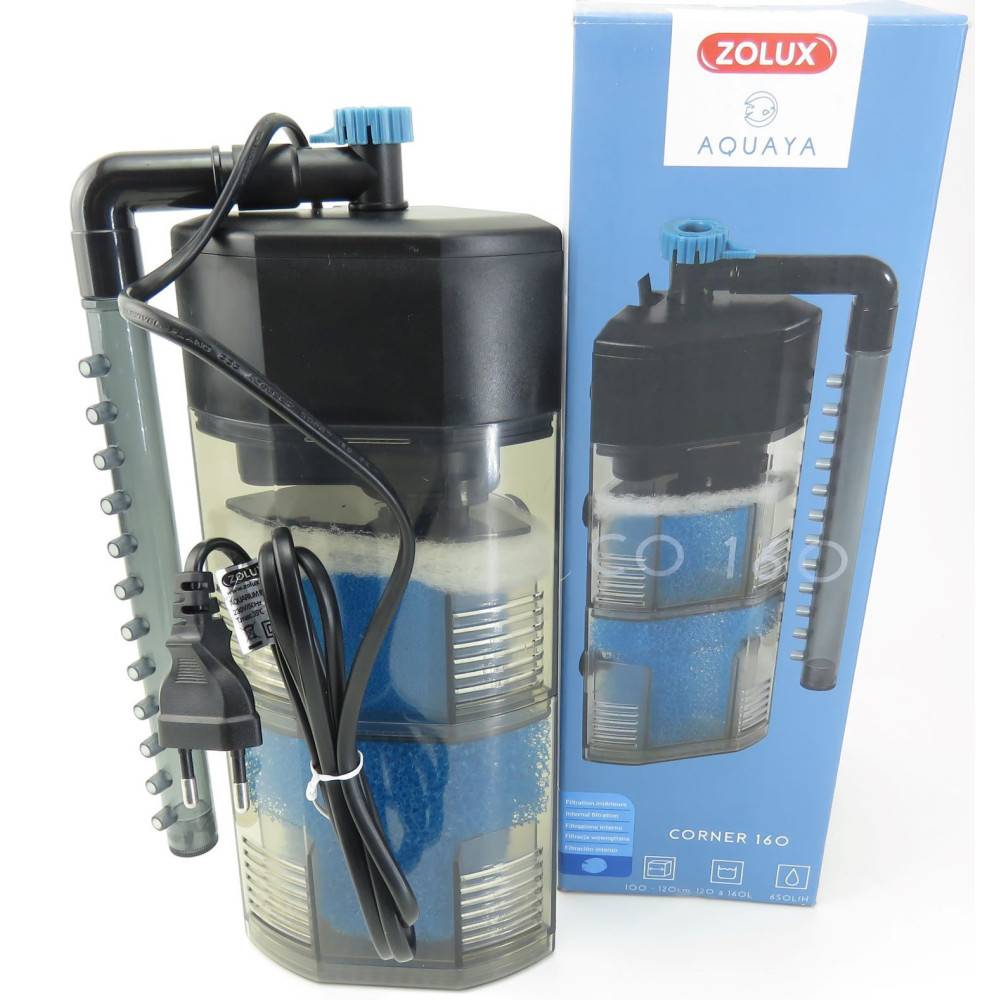 Zolux - Filtration intérieure corner 160 zolux 12 W pour aquarium de 120 à 160 L - Imagen 5