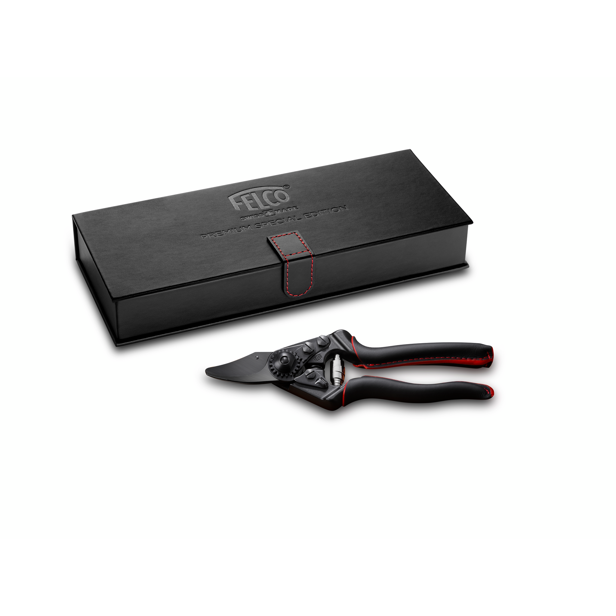Felco - FELCO 6 Premium SE – Sécateur à une main, revêtement noir unique, poignées en aluminium forgé avec cuir, coupe précise 20 mm, ergonomique - Image 2