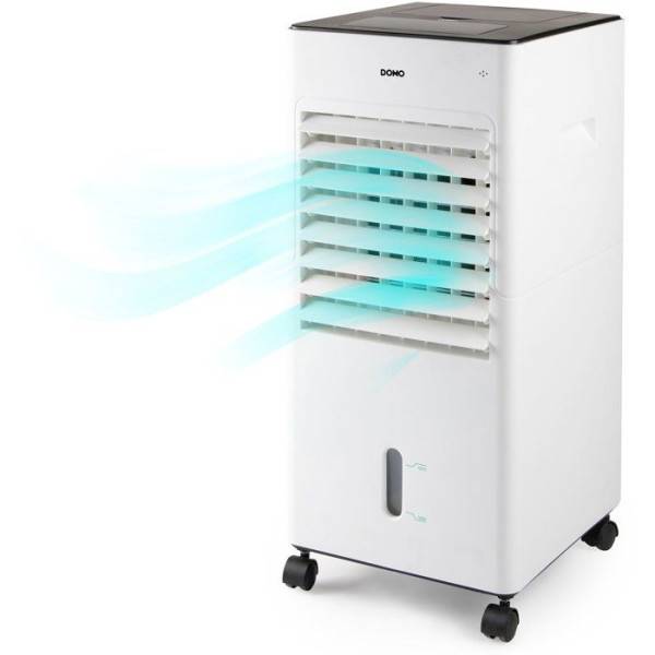 Rafraichisseur d'air - DOMO - 400 m3/h - Réservoir 5 L - 3 vitesses - Oscillation - Silencieux - 65 W - Blanc - Image 1