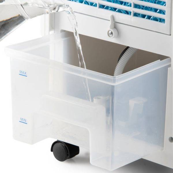 Rafraichisseur d'air - DOMO - 400 m3/h - Réservoir 5 L - 3 vitesses - Oscillation - Silencieux - 65 W - Blanc - Image 4
