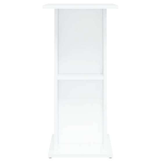 Meuble Aquarium Compact Bois Ingénierie avec Étagère Ouverte pour Bureau Blanc - ComfortXL Outdoor Living - Image 5