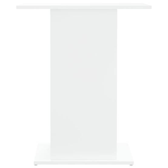 Meuble Aquarium Compact Bois Ingénierie avec Étagère Ouverte pour Bureau Blanc - ComfortXL Outdoor Living - Image 4