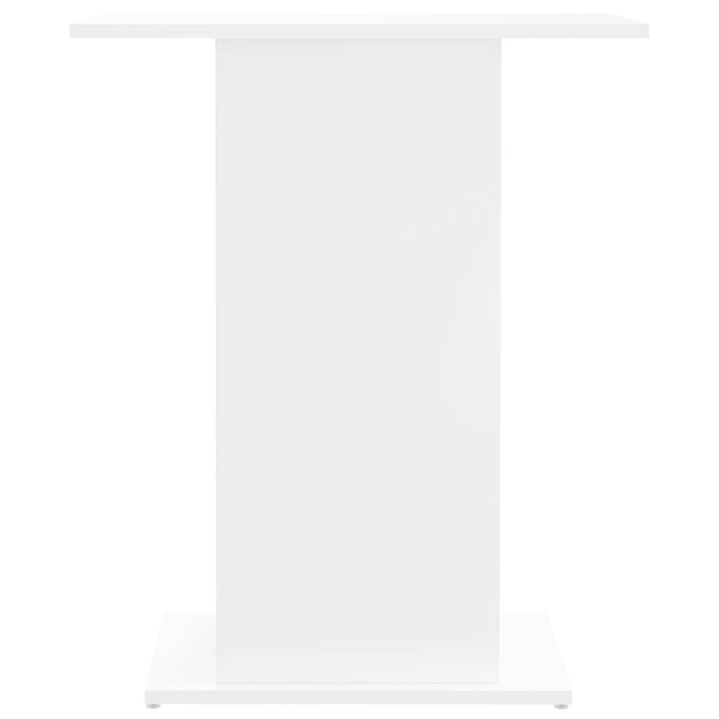 Meuble Aquarium Compact Bois Ingénierie avec Étagère Ouverte pour Bureau Blanc - ComfortXL Outdoor Living - Image 4
