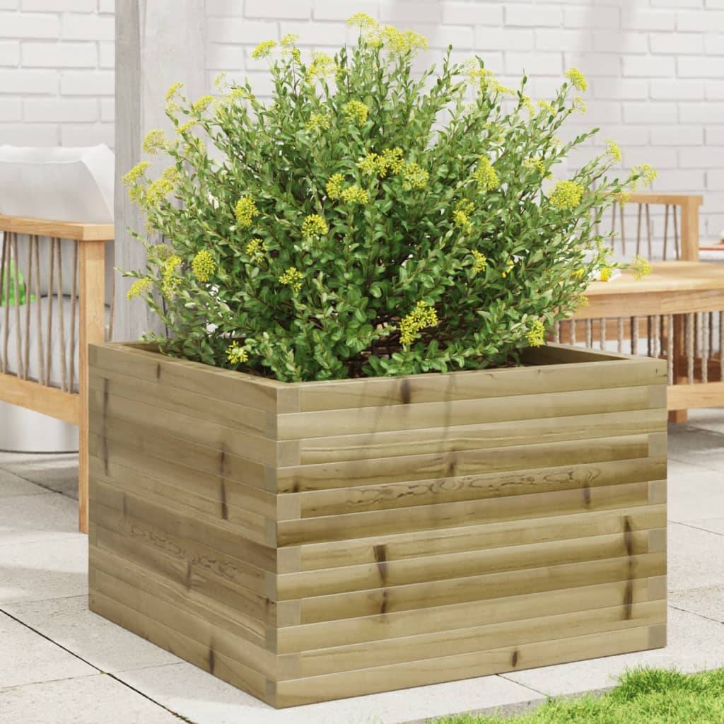 Maison Chic - Jardinière, Bac à fleurs, Pot de fleurs 70x70x46 cm bois de pin imprégné - Imagen 2
