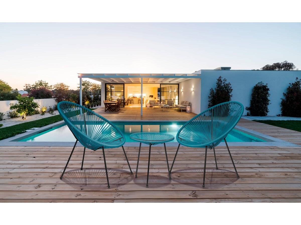 Habitat Et Jardin - Ensemble De Jardin Acapulco  "liana" - 2 Places - Bleu Foncé -habitat Et Jardin - Imagen 2