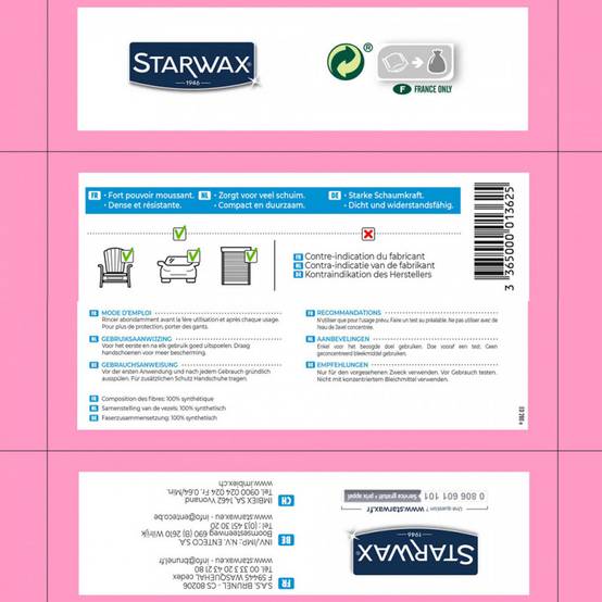 Starwax - éponge Gros Nettoyages Ultra-efficace, Résistante, Pour Saletés Tenaces - Starwax - Image 2