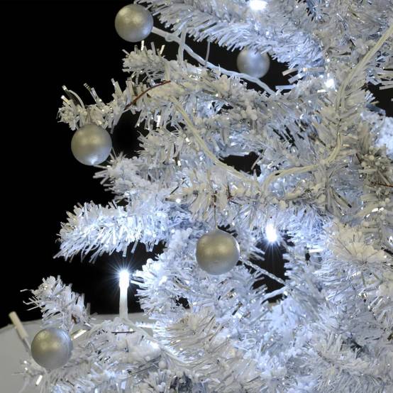Vidaxl - Arbre de Noël neigeux avec base de parapluie Blanc 170 cm vidaXL 284336 - Image 5