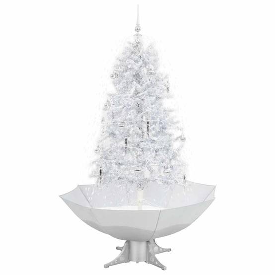Vidaxl - Arbre de Noël neigeux avec base de parapluie Blanc 170 cm vidaXL 284336 - Image 8