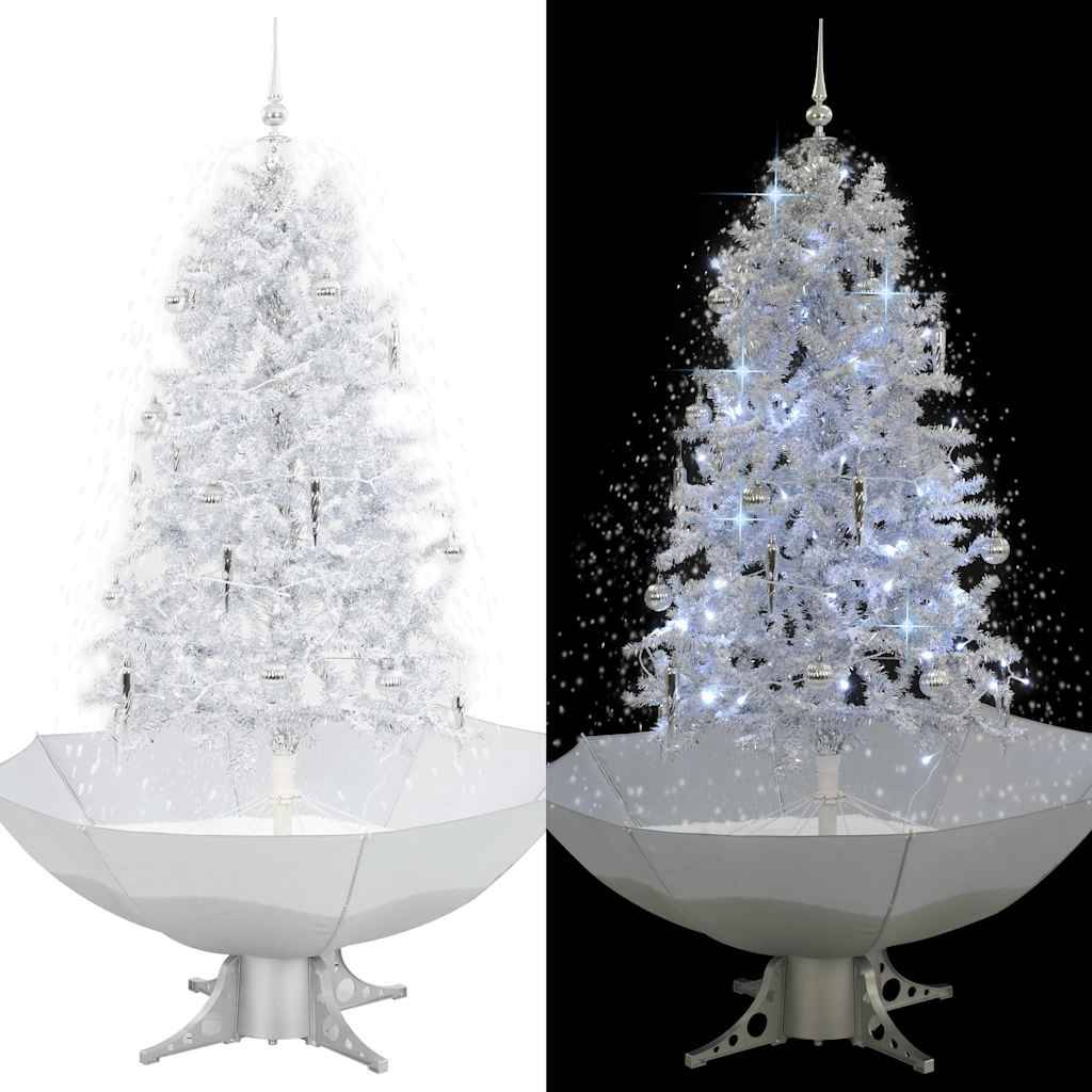 Vidaxl - Arbre de Noël neigeux avec base de parapluie Blanc 170 cm vidaXL 284336 - Image 2