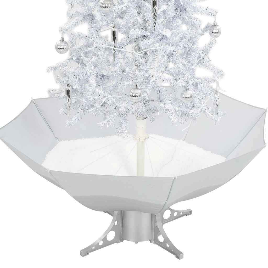 Vidaxl - Arbre de Noël neigeux avec base de parapluie Blanc 170 cm vidaXL 284336 - Image 7