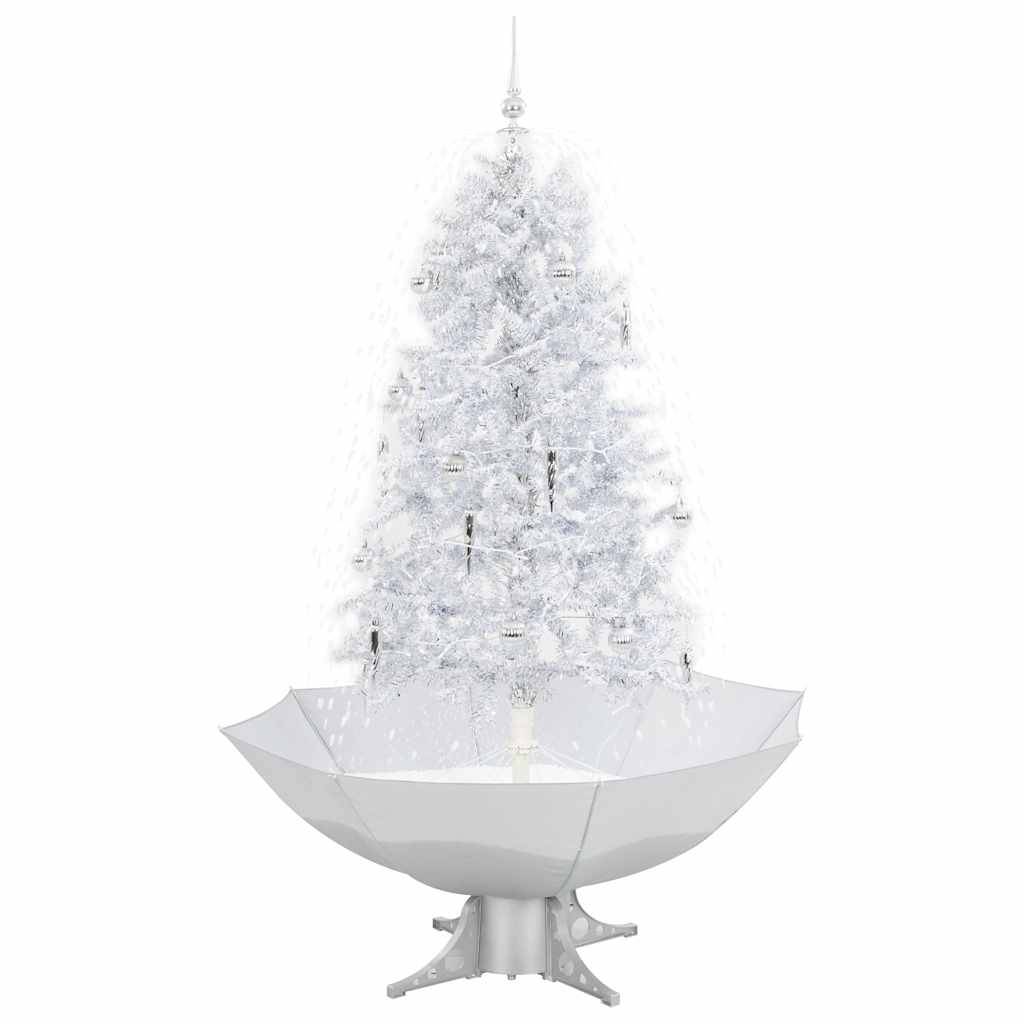 Vidaxl - Arbre de Noël neigeux avec base de parapluie Blanc 170 cm vidaXL 284336 - Image 3