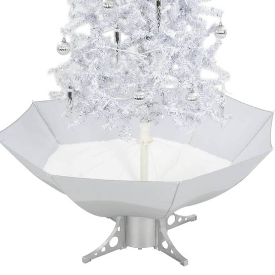Vidaxl - Arbre de Noël neigeux avec base de parapluie Blanc 170 cm vidaXL 284336 - Image 6