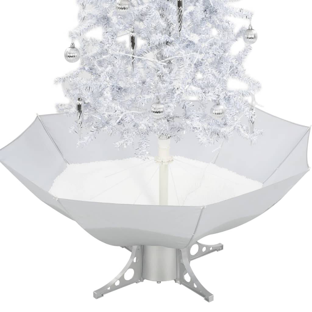 Vidaxl - Arbre de Noël neigeux avec base de parapluie Blanc 170 cm vidaXL 284336 - Image 6